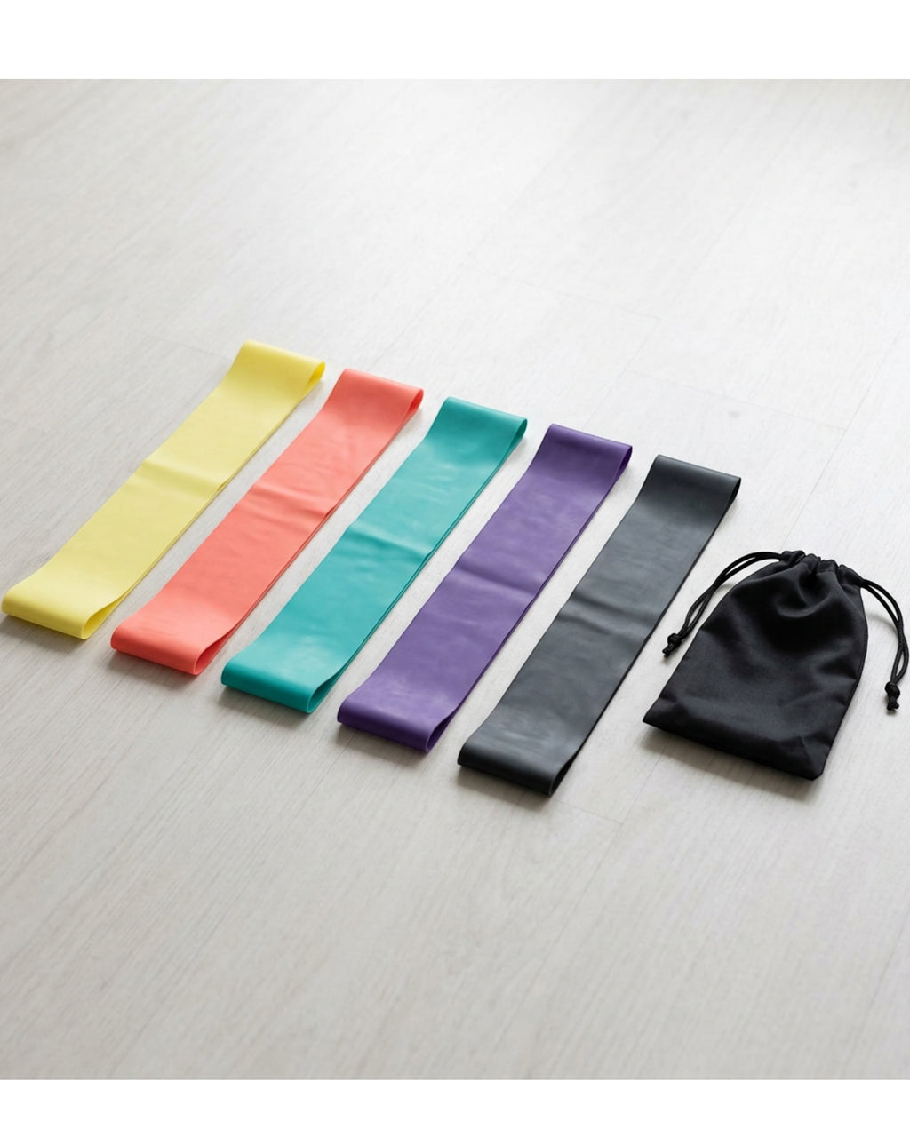 Bkwfx Five Level Latex Mini Loop Band Set Mixed Colors - Lifestyle view