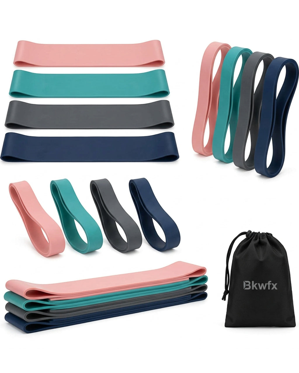 Bkwfx Latex Mini Loop Bands 4 Level Set