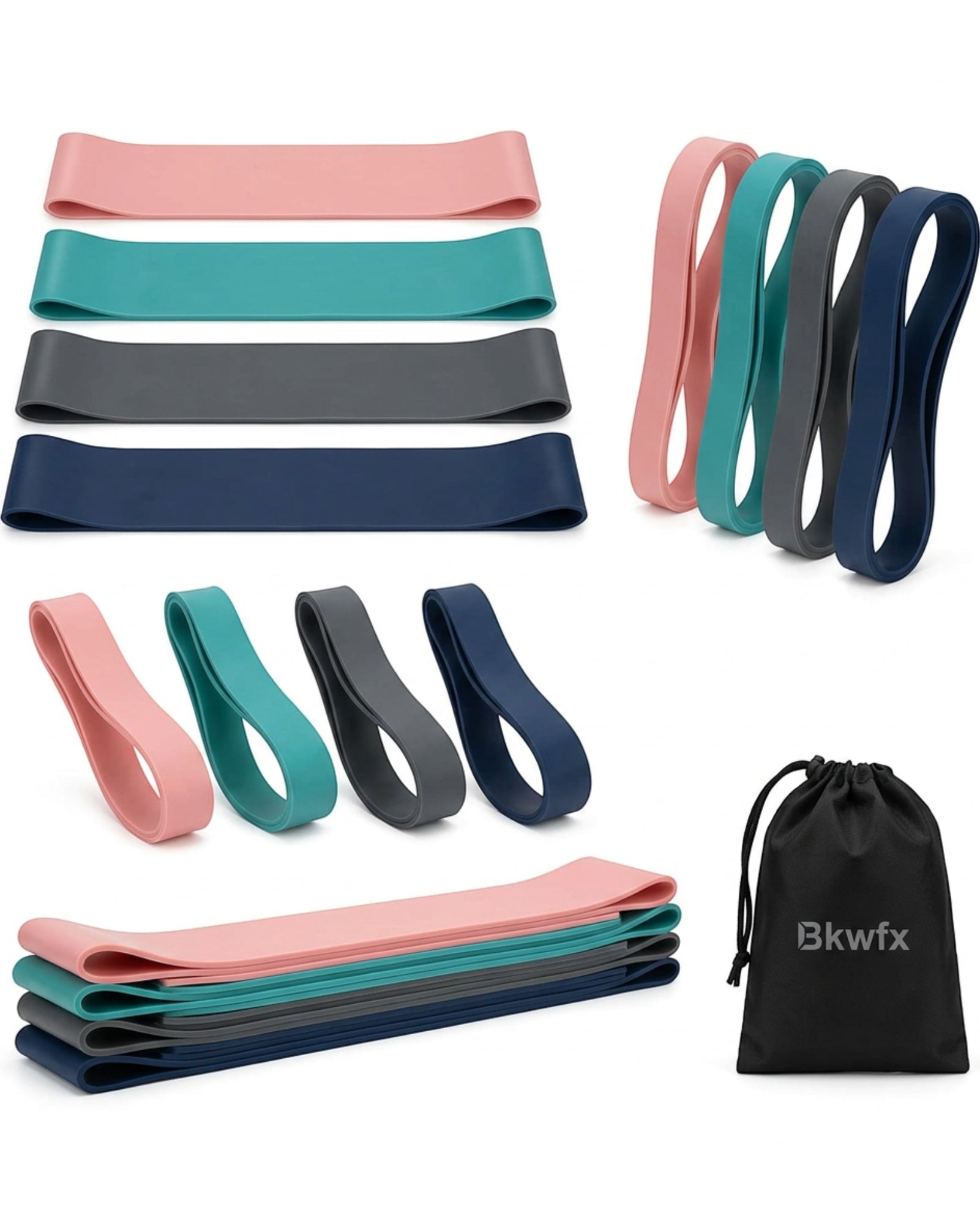 Bkwfx Latex Mini Loop Bands 4 Level Set
