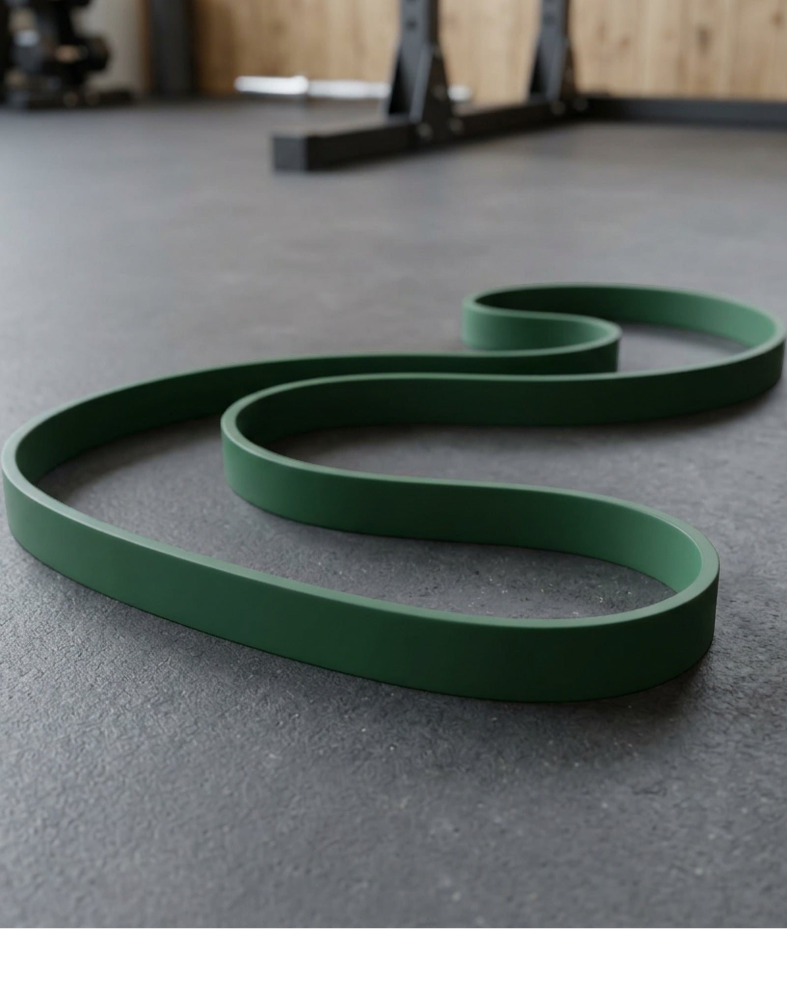 Bkwfx Long Latex Power Loop Resistance Band Dark Green - Lifestyle view
